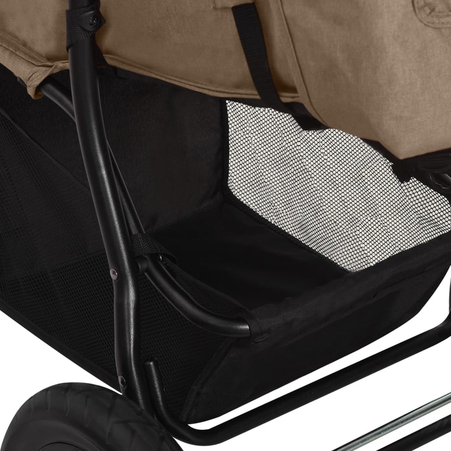 Kinderwagen Staal Taupe
