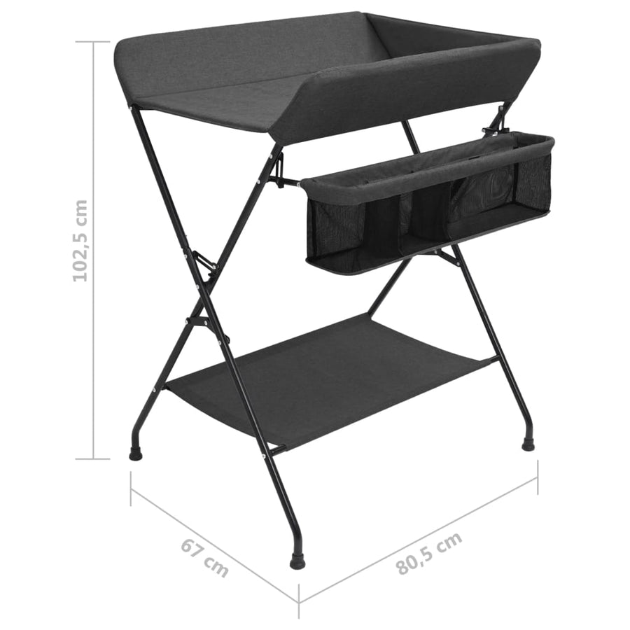Verschoontafel Ijzer Kleurig Antraciet