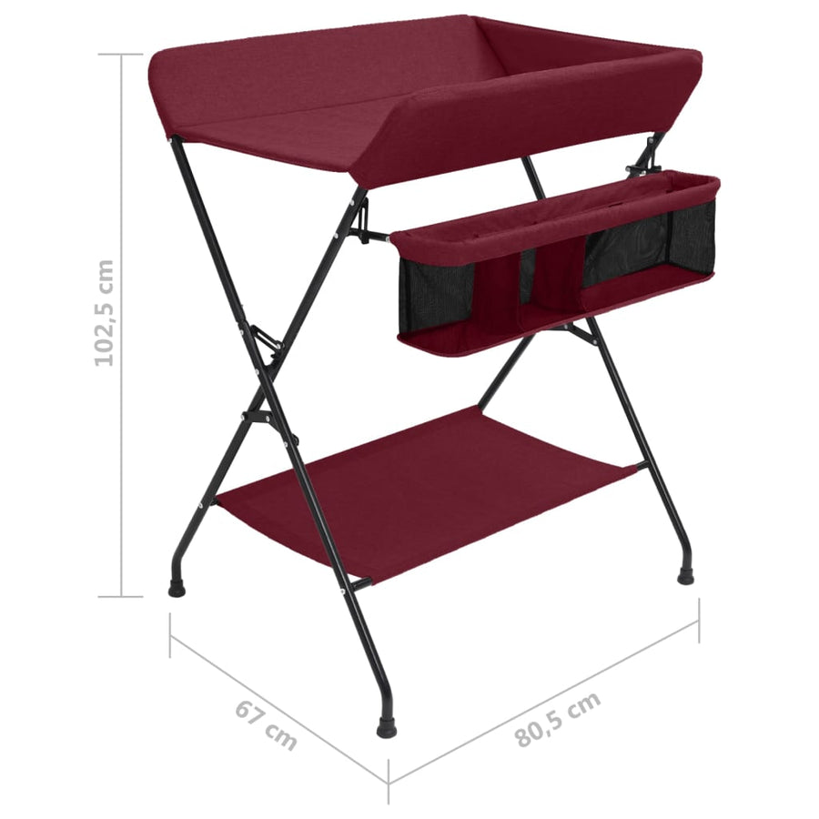 Verschoontafel ijzer rood Rood