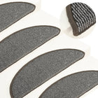 Trapmatten 15 st 56x17x3 cm grijs halfrond