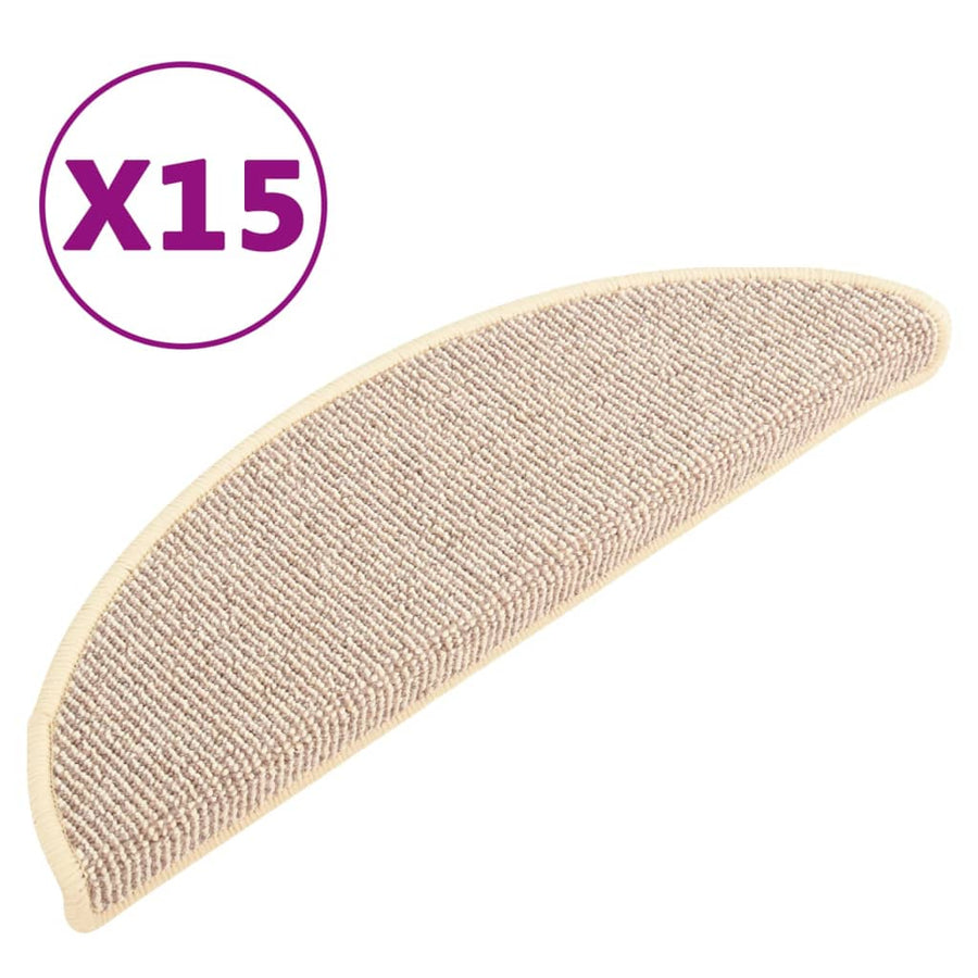 Trapmatten 15 St 56X17X3 Cm Wit En Bruin 56 x 17 x 3 cm