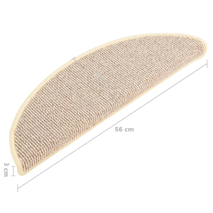 Trapmatten 15 St 56X17X3 Cm Wit En Bruin 56 x 17 x 3 cm