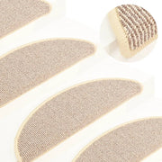 Trapmatten 15 stuks 56x17x3 cm wit bruin
