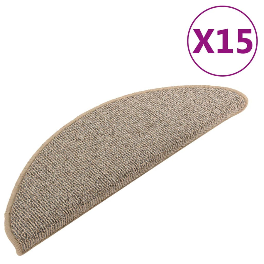 Trapmatten 65 x 21 x 4 cm Grijs en bruin