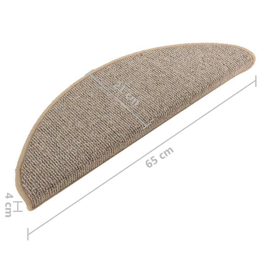 Trapmatten 65 x 21 x 4 cm Grijs en bruin