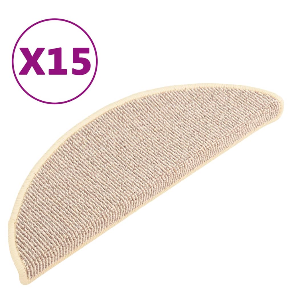 Trapmatten 65 x 21 x 4 cm Wit en bruin