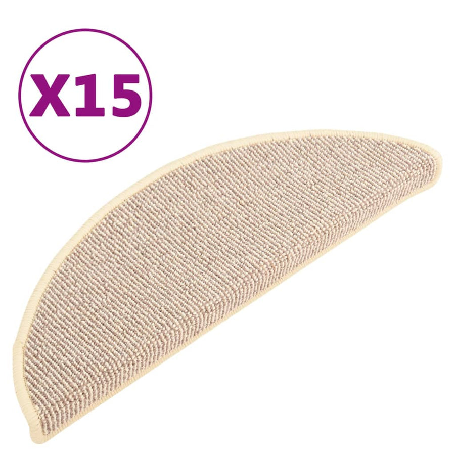 Trapmatten 65 x 21 x 4 cm Wit en bruin