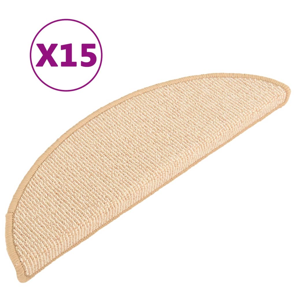 Trapmatten Kleurig 65 x 21 x 4 cm Crème