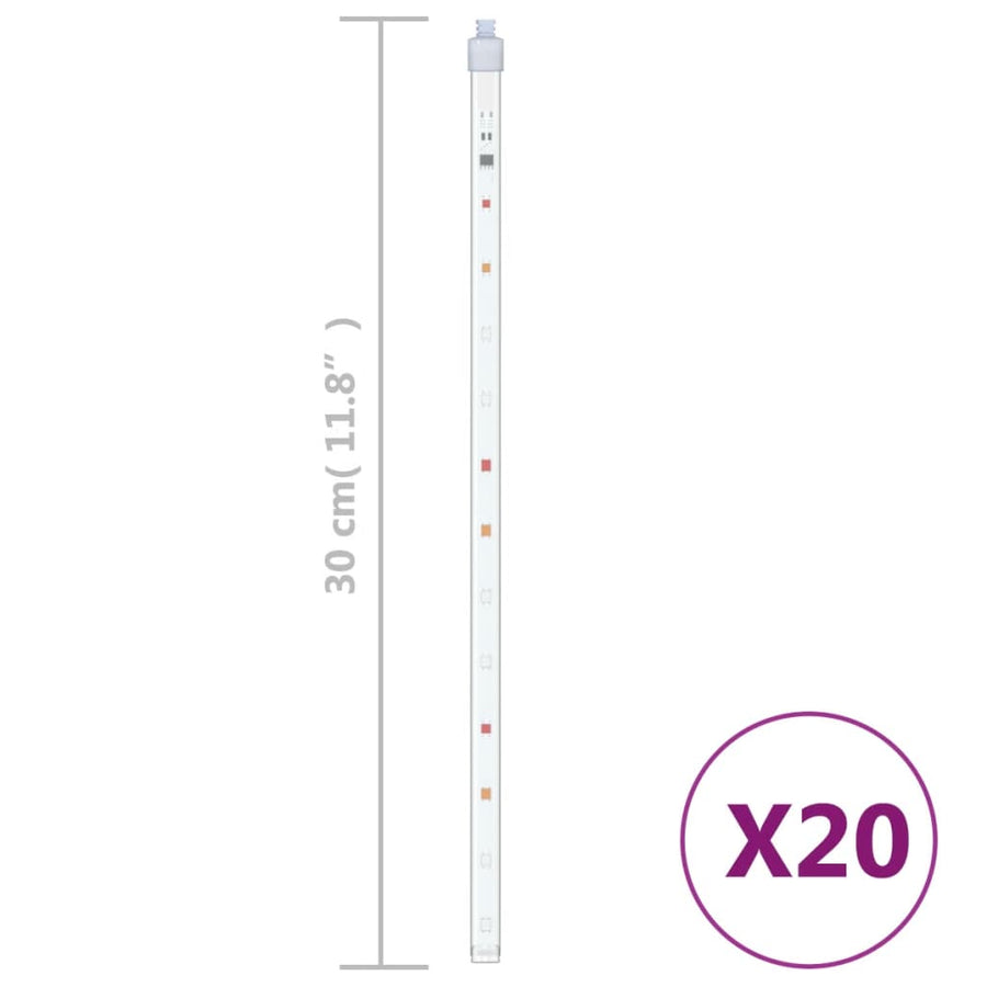Meteoorlichten 480 Led's Binnen/Buiten Meerkleurig Multikleur 20
