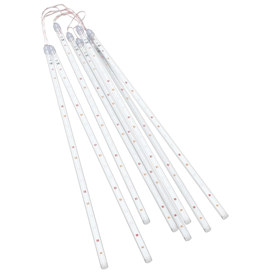 Meteoorlichten 8 st 288 LED's binnen/buiten 50 cm meerkleurig