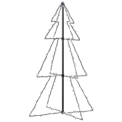 Kegelkerstboom 160 Led's Binnen En Buiten 78X120 Cm Koudwit 120 x 78 cm