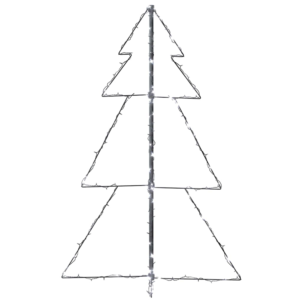 Kegelkerstboom 160 Led's Binnen En Buiten 78X120 Cm Koudwit 120 x 78 cm