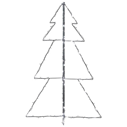 Kegelkerstboom 160 Led's Binnen En Buiten 78X120 Cm Koudwit 120 x 78 cm