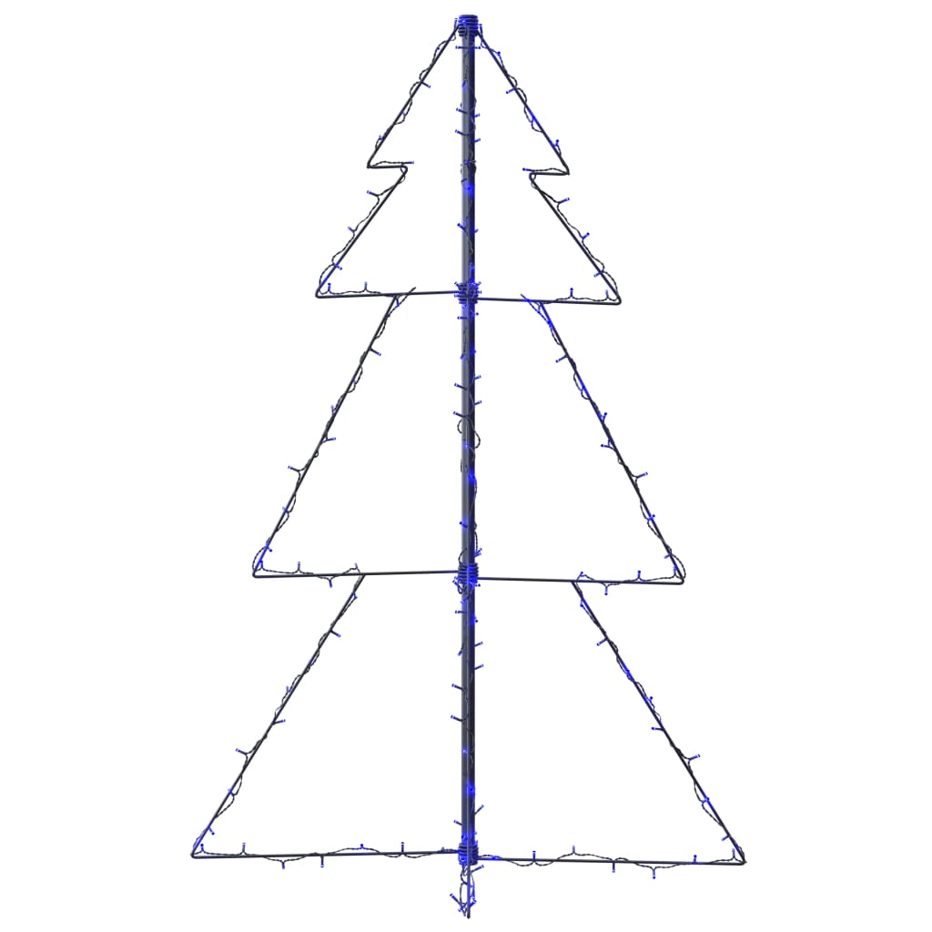 Kegelkerstboom 60 Led's Binnen En Buiten 78X20 Cm 120 x 78 cm Blauw