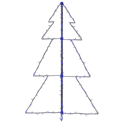 Kegelkerstboom 60 Led's Binnen En Buiten 78X20 Cm 120 x 78 cm Blauw