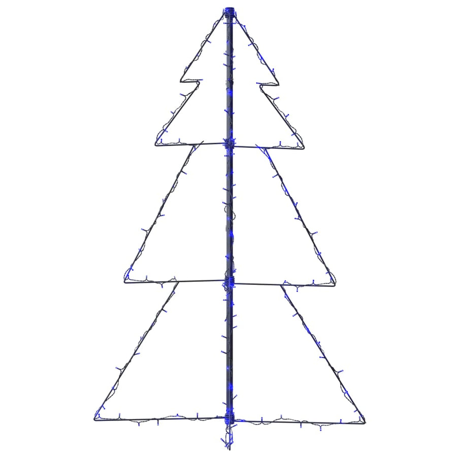 Kegelkerstboom 60 Led's Binnen En Buiten 78X20 Cm 120 x 78 cm Blauw