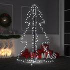 Kegelkerstboom 200 Led's Binnen En Buiten 98X50 Cm 150 x 98 cm Koudwit