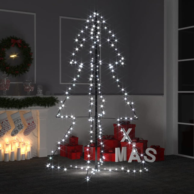 Kegelkerstboom 200 Led's Binnen En Buiten 98X50 Cm 150 x 98 cm Koudwit