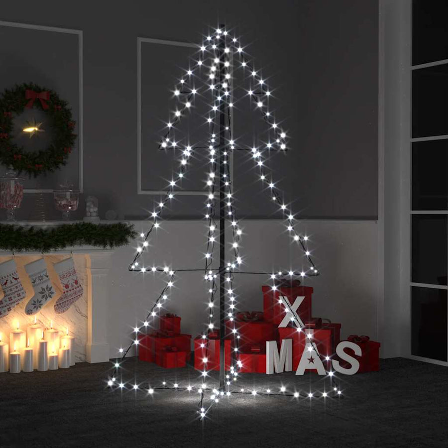 Kegelkerstboom 200 LED's binnen en buiten 98x150 cm