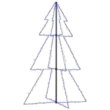 Kegelkerstboom 200 Led's Binnen En Buiten 98X50 Cm 150 x 98 cm Blauw