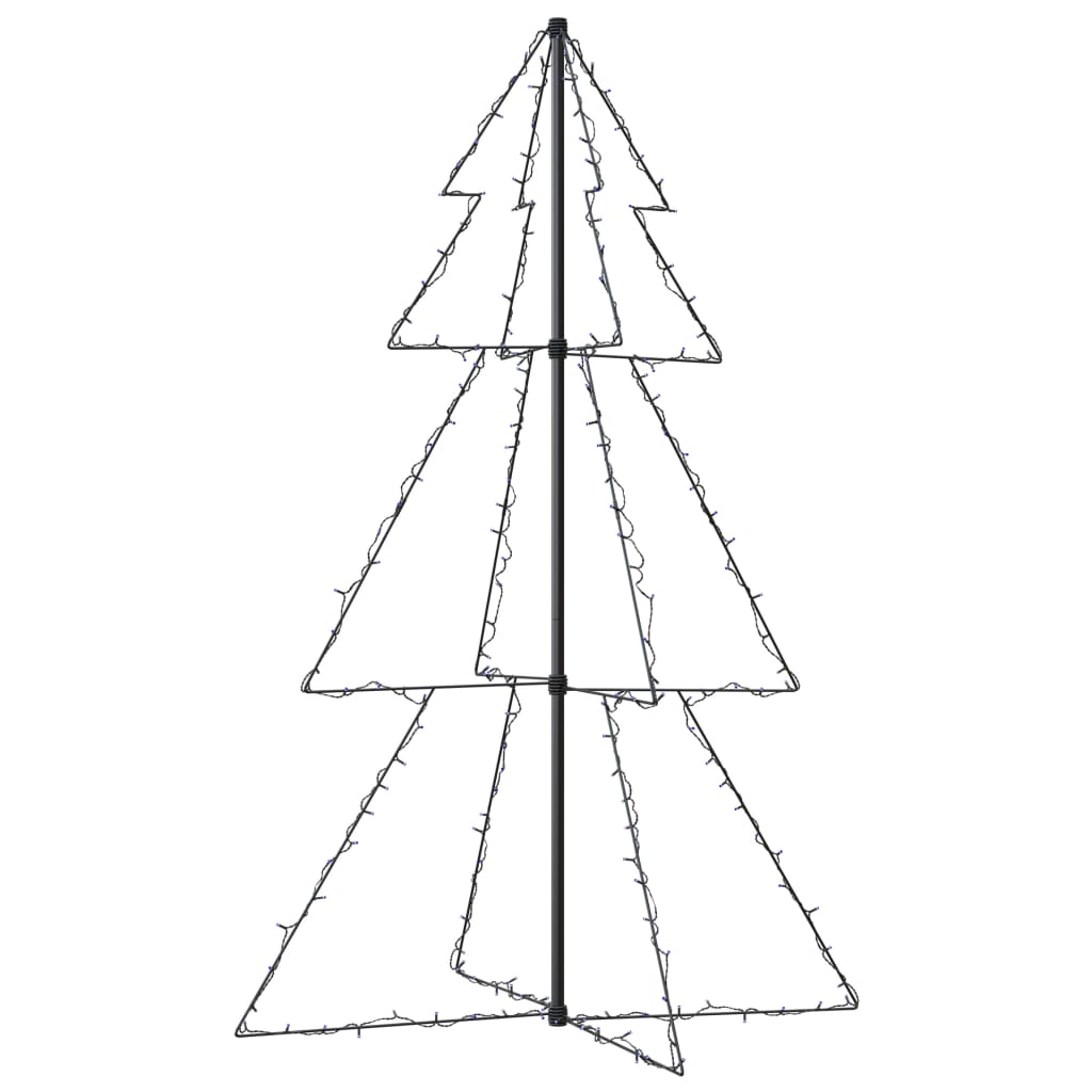 Kegelkerstboom 200 Led's Binnen En Buiten 98X50 Cm 150 x 98 cm Blauw