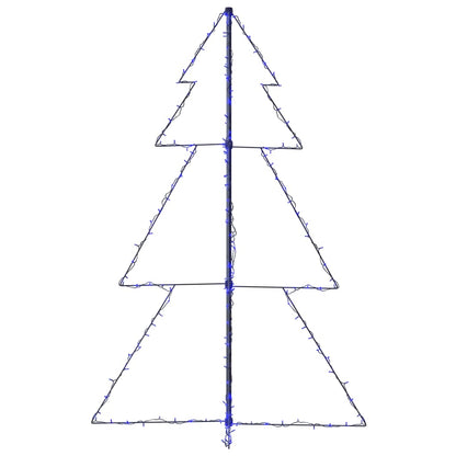 Kegelkerstboom 200 Led's Binnen En Buiten 98X50 Cm 150 x 98 cm Blauw