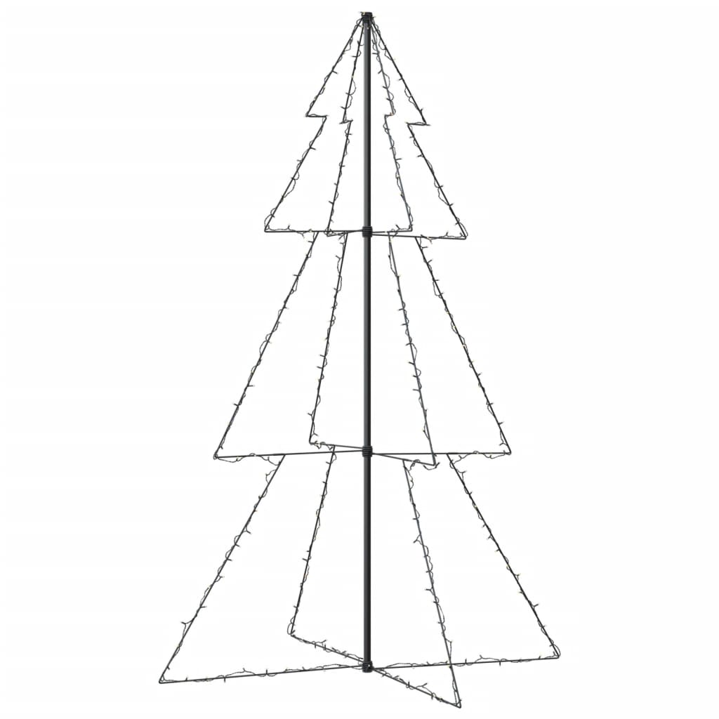 Kegelkerstboom 240 Led's Binnen En Buiten 8X50 Cm 180 x 118 cm Warmwit