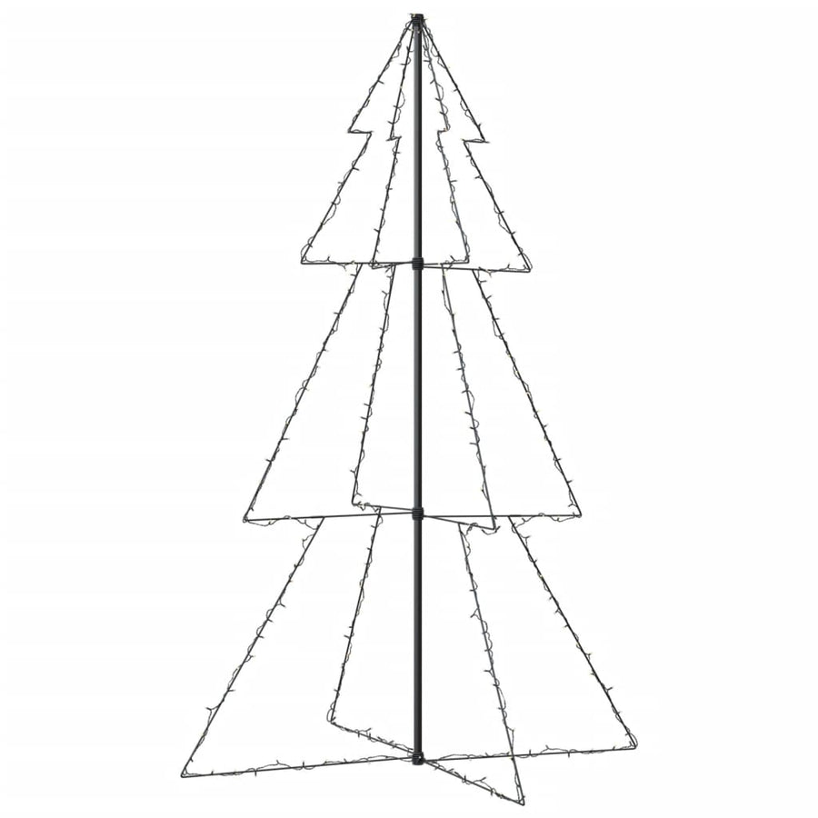 Kegelkerstboom 240 Led's Binnen En Buiten 8X50 Cm 180 x 118 cm Warmwit
