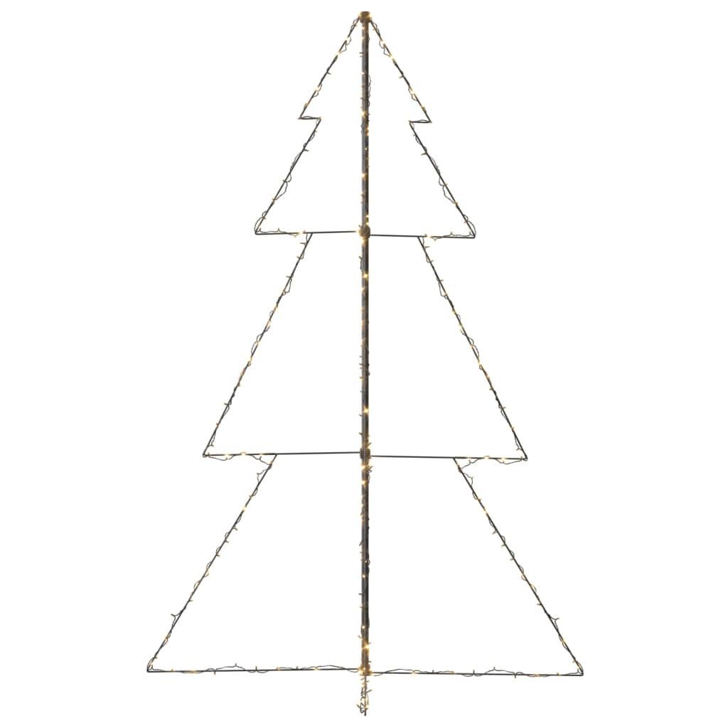 Kegelkerstboom 240 Led's Binnen En Buiten 8X50 Cm 180 x 118 cm Warmwit