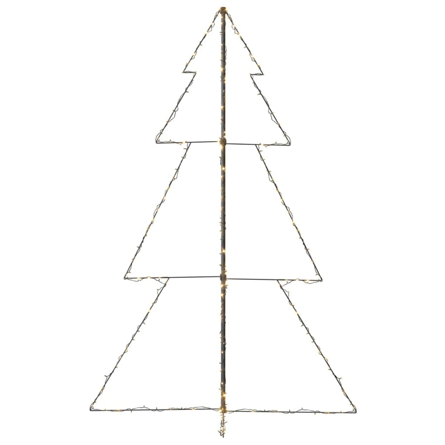 Kegelkerstboom 240 Led's Binnen En Buiten 8X50 Cm 180 x 118 cm Warmwit