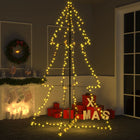 Kegelkerstboom 240 Led's Binnen En Buiten 8X50 Cm 180 x 118 cm Warmwit