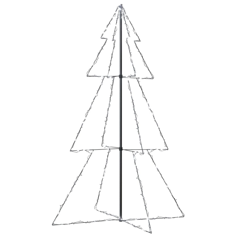 Kegelkerstboom 240 Led's Binnen En Buiten 8X50 Cm 180 x 118 cm Koudwit