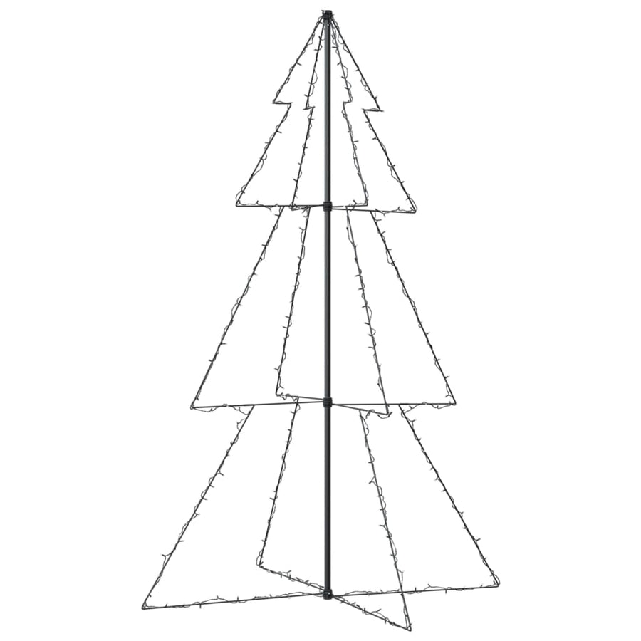 Kegelkerstboom 240 Led's Binnen En Buiten 8X50 Cm 180 x 118 cm Koudwit