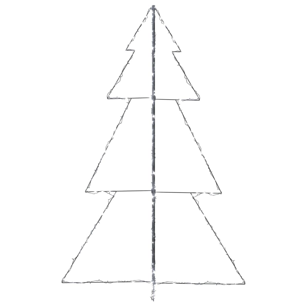 Kegelkerstboom 240 Led's Binnen En Buiten 8X50 Cm 180 x 118 cm Koudwit