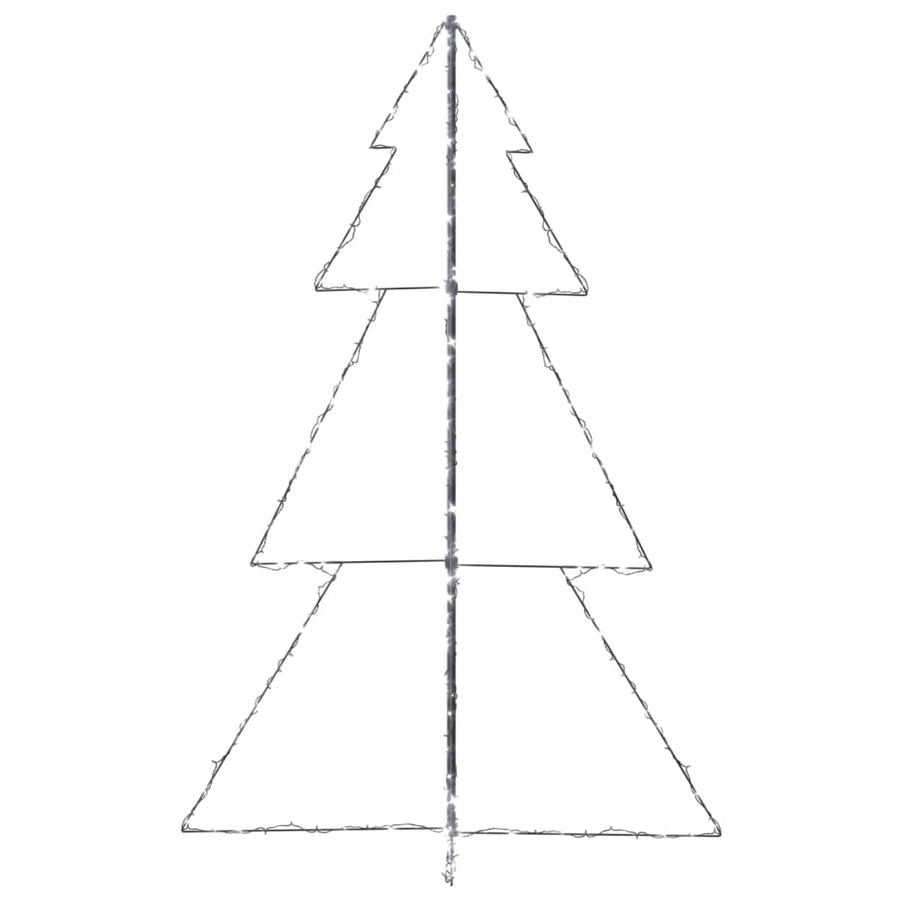 Kegelkerstboom 240 Led's Binnen En Buiten 8X50 Cm 180 x 118 cm Koudwit