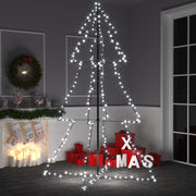 Kegelkerstboom 240 LED's 118x180 cm koudwit
