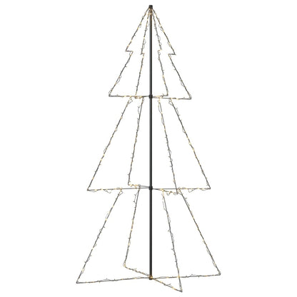 Kegelkerstboom 300 Led's Binnen En Buiten 20X220 Cm 220 x 120 cm Warmwit