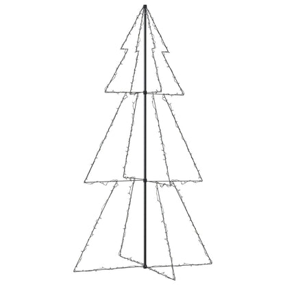 Kegelkerstboom 300 Led's Binnen En Buiten 20X220 Cm 220 x 120 cm Warmwit