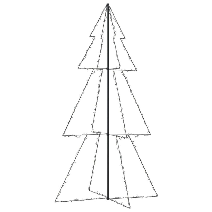 Kegelkerstboom 300 Led's Binnen En Buiten 20X220 Cm 220 x 120 cm Warmwit