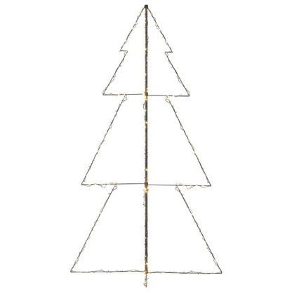 Kegelkerstboom 300 Led's Binnen En Buiten 20X220 Cm 220 x 120 cm Warmwit
