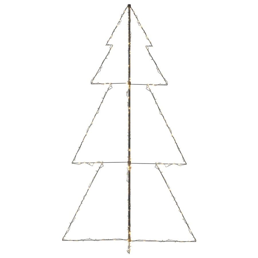 Kegelkerstboom 300 Led's Binnen En Buiten 20X220 Cm 220 x 120 cm Warmwit