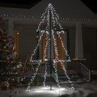 Kegelkerstboom 300 Led's Binnen En Buiten 20X220 Cm 220 x 120 cm Koudwit