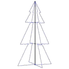 Kegelkerstboom 300 Led's Binnen En Buiten 20X220 Cm 220 x 120 cm Blauw