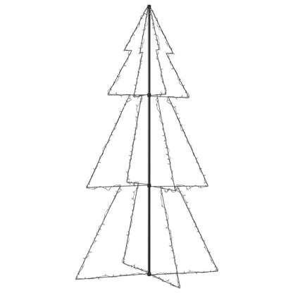 Kegelkerstboom 300 Led's Binnen En Buiten 20X220 Cm 220 x 120 cm Blauw