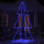 Kegelkerstboom 300 Led's Binnen En Buiten 20X220 Cm 220 x 120 cm Blauw