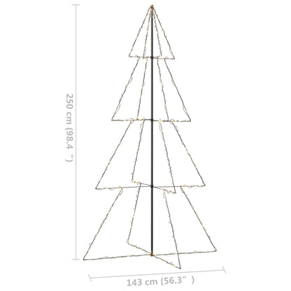 Kegelkerstboom 360 Led's Binnen En Buiten 43X250 Cm 250 x 143 cm Warmwit