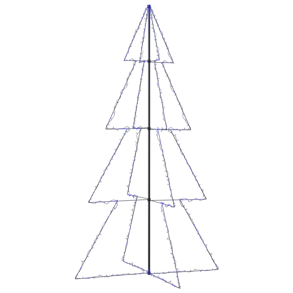 Kegelkerstboom 360 Led's Binnen En Buiten 43X250 Cm 250 x 143 cm Blauw