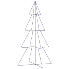 Kegelkerstboom 360 Led's Binnen En Buiten 43X250 Cm 250 x 143 cm Blauw