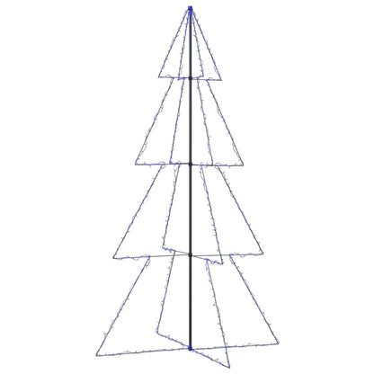 Kegelkerstboom 360 Led's Binnen En Buiten 43X250 Cm 250 x 143 cm Blauw