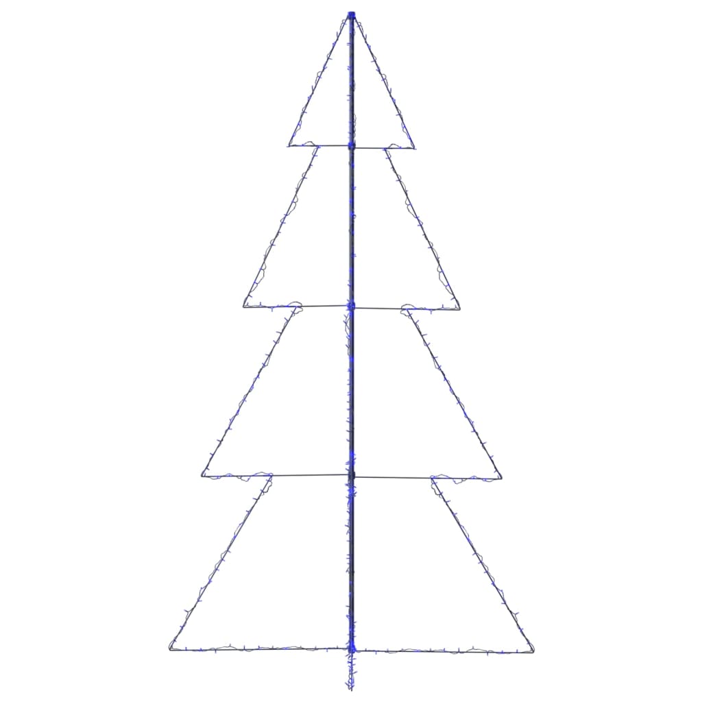 Kegelkerstboom 360 Led's Binnen En Buiten 43X250 Cm 250 x 143 cm Blauw